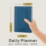 Night Blue 2023 Weekly Planner , Spiral Daily Weekly Planner FSC Paper