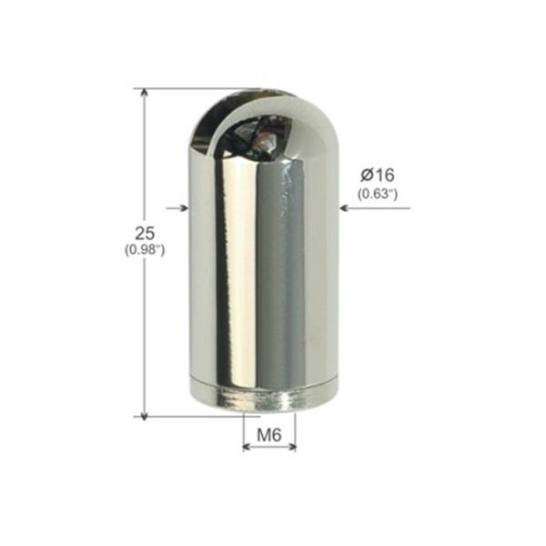 Chrome Color Gallery Picture Ceiling Cable Coupler Hanging System 16x25mm