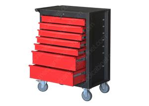 China Mobile Multi Drawer Tool Cabinet , Stand Up Tool Cabinet Side Push Handle factory