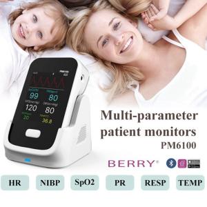 China Hospital ICU Emergency Patient Monitor Portable Multi Parameter Vital Sign factory