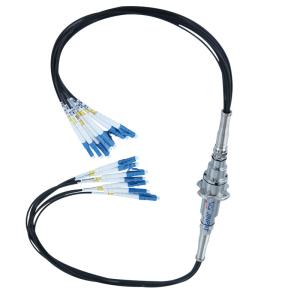 China Large Capacity Fiber Optic Rotary Joint 300rpm 4 Channel factory