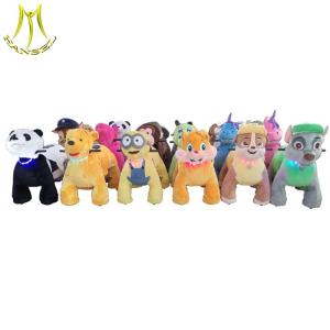 China Hansel kids commercial electric stuffed animals adults can ride for party rent factory