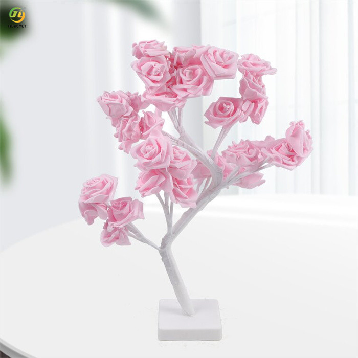 USB Peach Bedside LED Plastic Table Lamp AC 85V - 265V