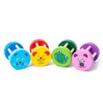 Montessori Rattle 1.9in Wooden Musical Toys Baby Wooden Instrument Set