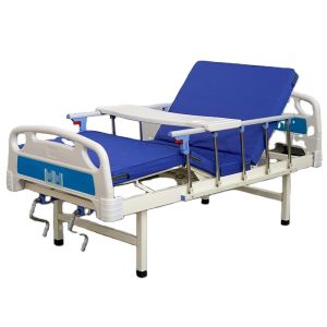 China CE Double Crane Manual Medical Beds Multifunctional Medicare Adjustable Beds For Seniors on sale