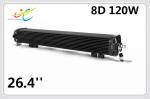 8D 12V 24V E-mark approved New bumper LED light bar, 120W 26.4inch super power