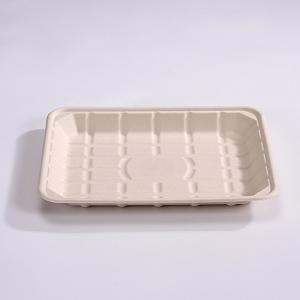 China Disposable Biodegradable Sugarcane Bagasse Tray Recycled Paper Food Tray factory