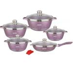 Hot Selling Aluminium Pots Sets Cooking Cookware Medical Stone Nonstick Forged