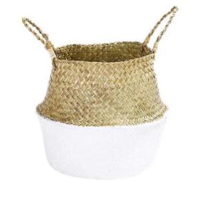 China ODM Artificial Plant Accessories Bamboo Woven Basket Rattan Portable Flower Pot factory
