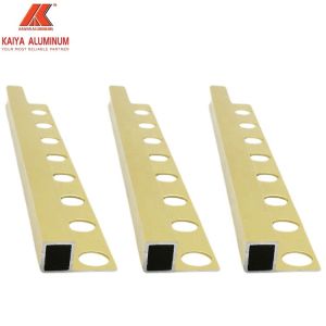 China Anodized Open Decorative Aluminum Trim For Wall Corner PVDF Finish factory