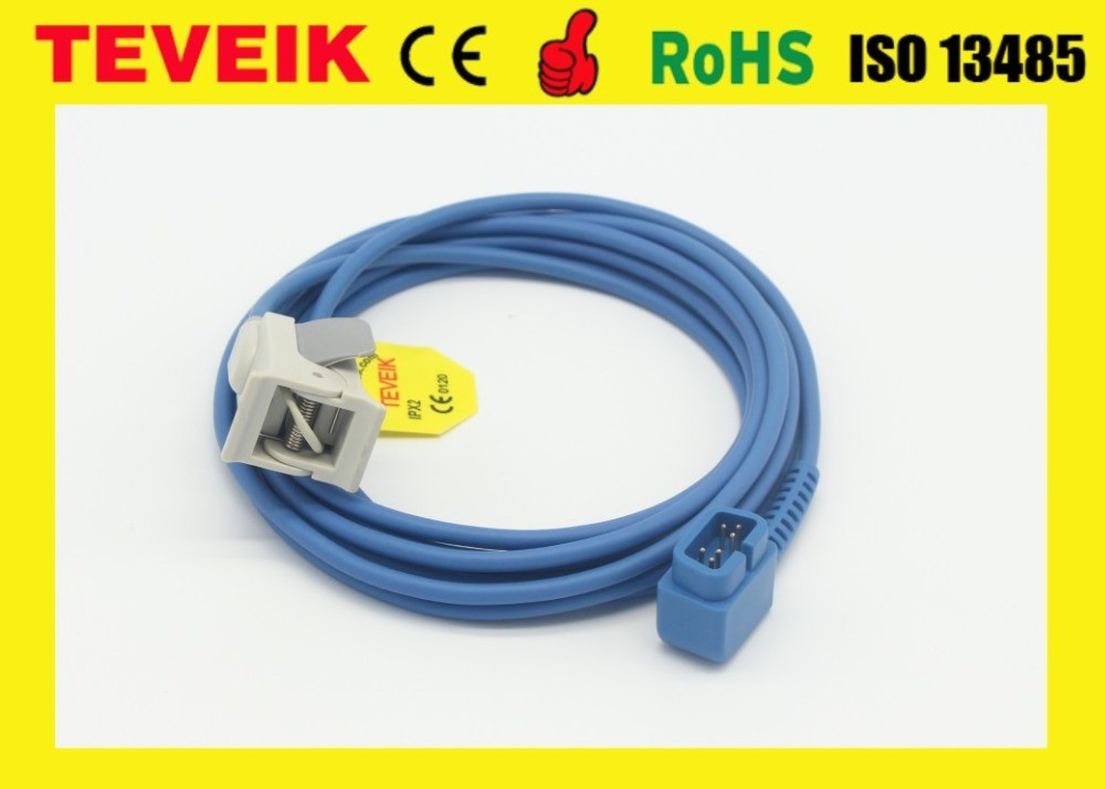 CSI Criticare Reusable SpO2 Sensor Pediatric Finger Clip DB 6pin 10ft