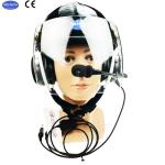 Black Pilot helmet light Aviation helmet high quality aircraft helmet black