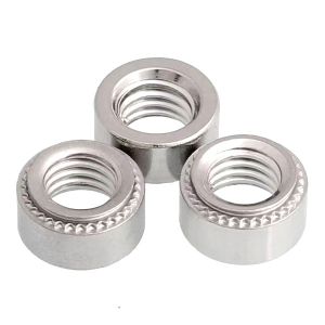 Titanium Silver Knurled Swage Nut Press-in Nut M0.6-M3 For Bumper Shield