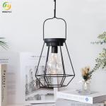 Novelty Black Customize Metal Bedside Table Lamp 8.5" Battery Powered
