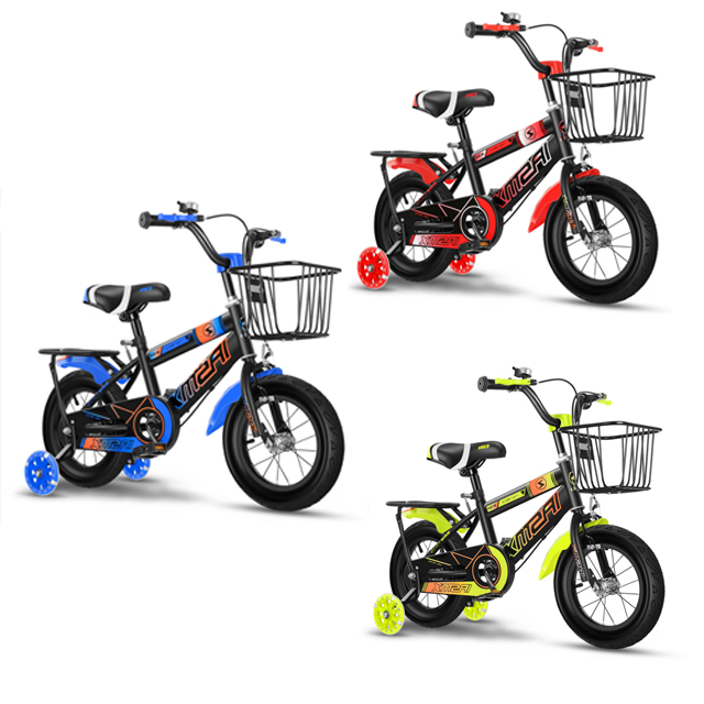 12" Bicycle Carbon Steel Frame Thickened Sponge Seat Handlebar Spray Separate Packaging