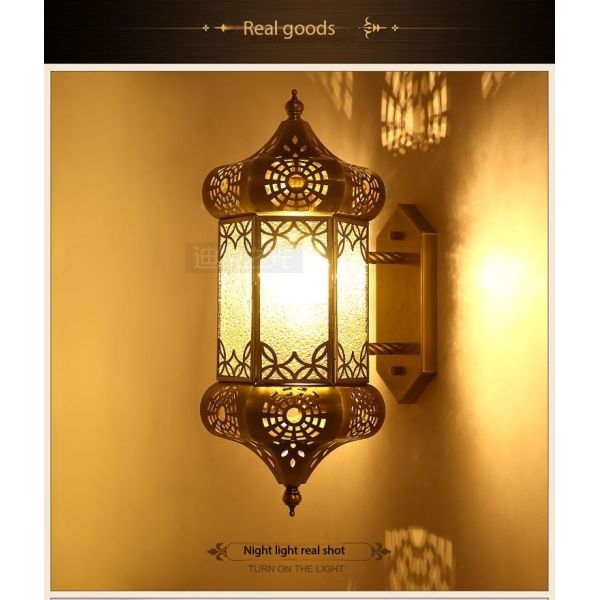 Outdoor Decorative Black And Copper Wall Lights Wall Lamp Copper