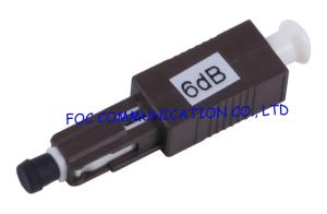 China Male to Female MU multimode attenuator 0dB to 25dB metal housing For FTTX factory