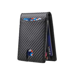 China Custom Logo Multi-functional Credit Card Holder Genuine Leather Wallet for Men's Wallet Short Wallet factory