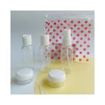 7pcs PET Bottle PP Cap PS Jar PUMP SPRAYER Travel Kits for Airline Metamorphosin