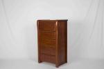 Elegant Solid Wood Bedroom Furniture , Walnut Bedside Table Space Saving