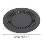 Cast Iron Non Stick Stovetop Grill Pan For Home Garden Barbecue