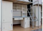 Metal Bunk Bed With Desk Study Table Dormitory Bunk Bed Home Furniture