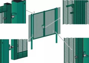 China Metric 358 Security Mesh , House 1.2m Green Security Fencing factory