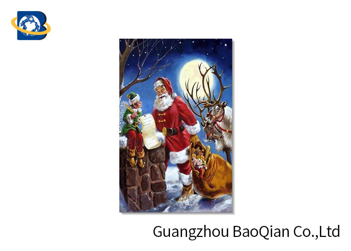 Customized PET 3D Printed Christmas Card / Lenticular Card Printing