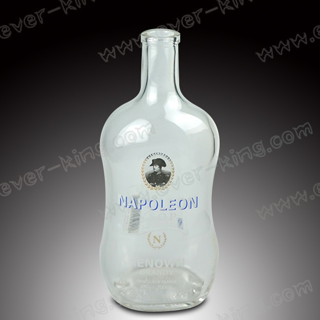 High White Flint 1000 ML Brandy Glass Bottle