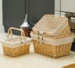 Handmade Natural Willow Wicker Picnic Basket Cheap Lunch Bags Hot sale products