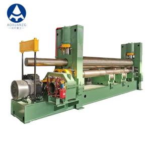 China Upper Roller Universal Hydraulic 3 Roller Plate Bending Machine PLC factory