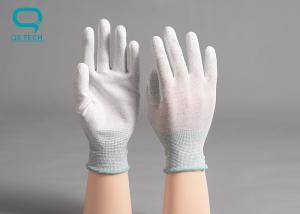 China ESD PU Palm Coated Cleanroom Gloves Anti Static Electronic factory