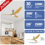Remote Control Abs Blades Dimmable LED Ceiling Fan 64 Inch Mulit Colors
