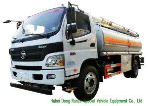 China FOTON 8000L Road Liquid Tank Truck For Petroleum Oil Transport With PTO Oil Pump factory