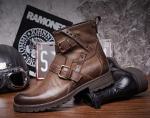 Genuine Leather British Retro Mens Martin Boots / Trendy Chelsea Boots