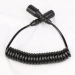 Corrosion Resistant Trailer Power Cord Cable Coiled Trailer Cable 7 Core Black