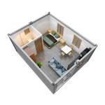 Luxury 3 Bedroom Container Homes , Modular Prefab Shipping Container Homes