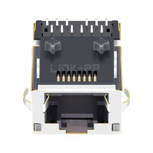 LPJK9072A110NL 10G Base-T Low Profile Ethernet RJ45 Magjack Tab Up Yellow&Green