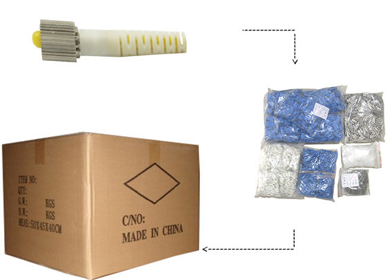 D4 fiber optic connectors special optical fiber connector for SM MM patch jumpers making