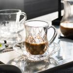 BPA Free Clear 150ml Classic Deluxe Glass Printed Cup