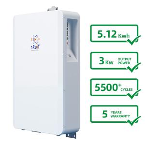 China 3000W House Battery 5kw Lithium Ion Battery DOD 90% 6000 Cycles factory