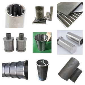 China Customized Wedge Wire Screen Industrial Rotary Drum Filter Screen factory