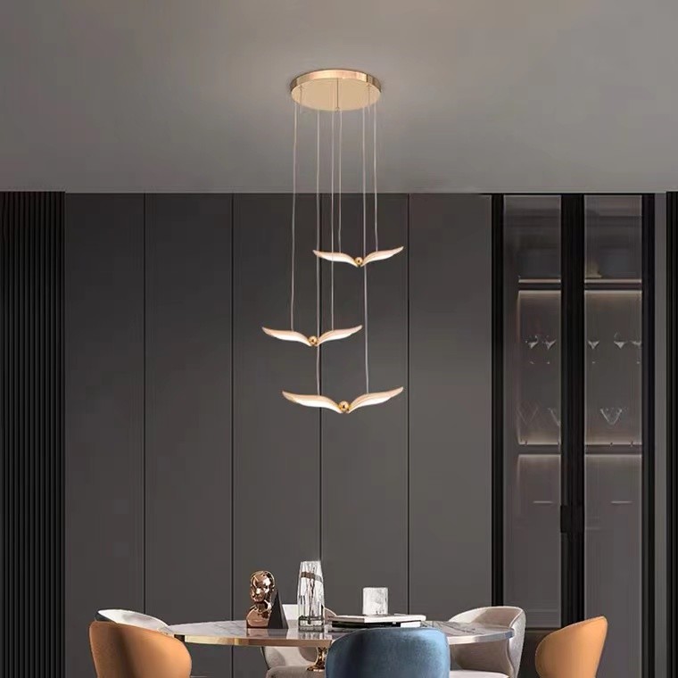 Hanging Lamp Pendant Lighting Led Butterfly seagull Pendant Lamp for Living Room Dinning Room or Restaurant