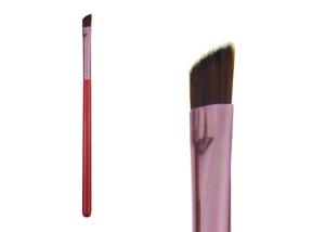 China Custom Beauty Eye Brow Brush With Wood Handle , Private Label Makeup Brushes factory