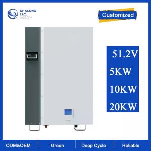 China LiFePO4 Lithium Battery OEM ODM 51.2V 100AH 200AH Home Solar Energy Storage Lifepo4 Lithium Battery Wall Mounted factory