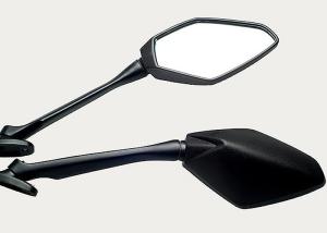 China Classic Design Motorcycle Rear View Mirrors Black Color For Racing Motorbike factory