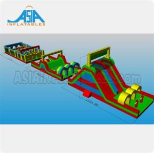 China Bespoke Inflatable 5k Obstacles Challenging Run Race For Theme Park factory