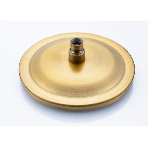 ROVATE Round Rainfall Shower System Dual Handle With Metered Faucets