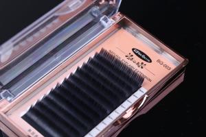 China Ellipse Flat Lash Eyelash Extensions , Natural Looking Eyelash Extensions Multi - length factory
