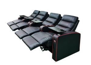 China Black Adjustable Footrest Padded Recliner Seat For Living Room factory